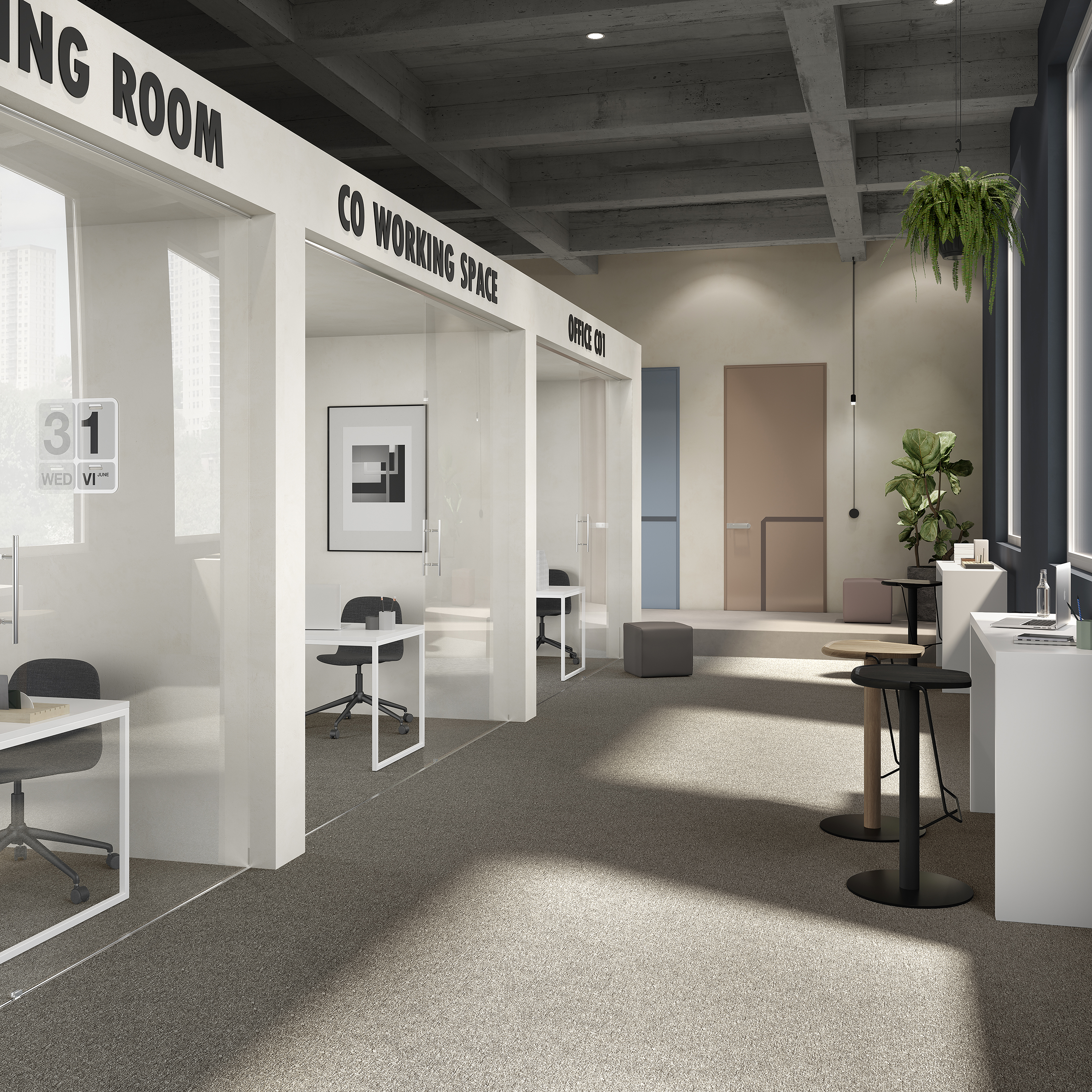 Ковровая плитка Medusa Tile 40 (500*500*5 мм) — купить в Урае