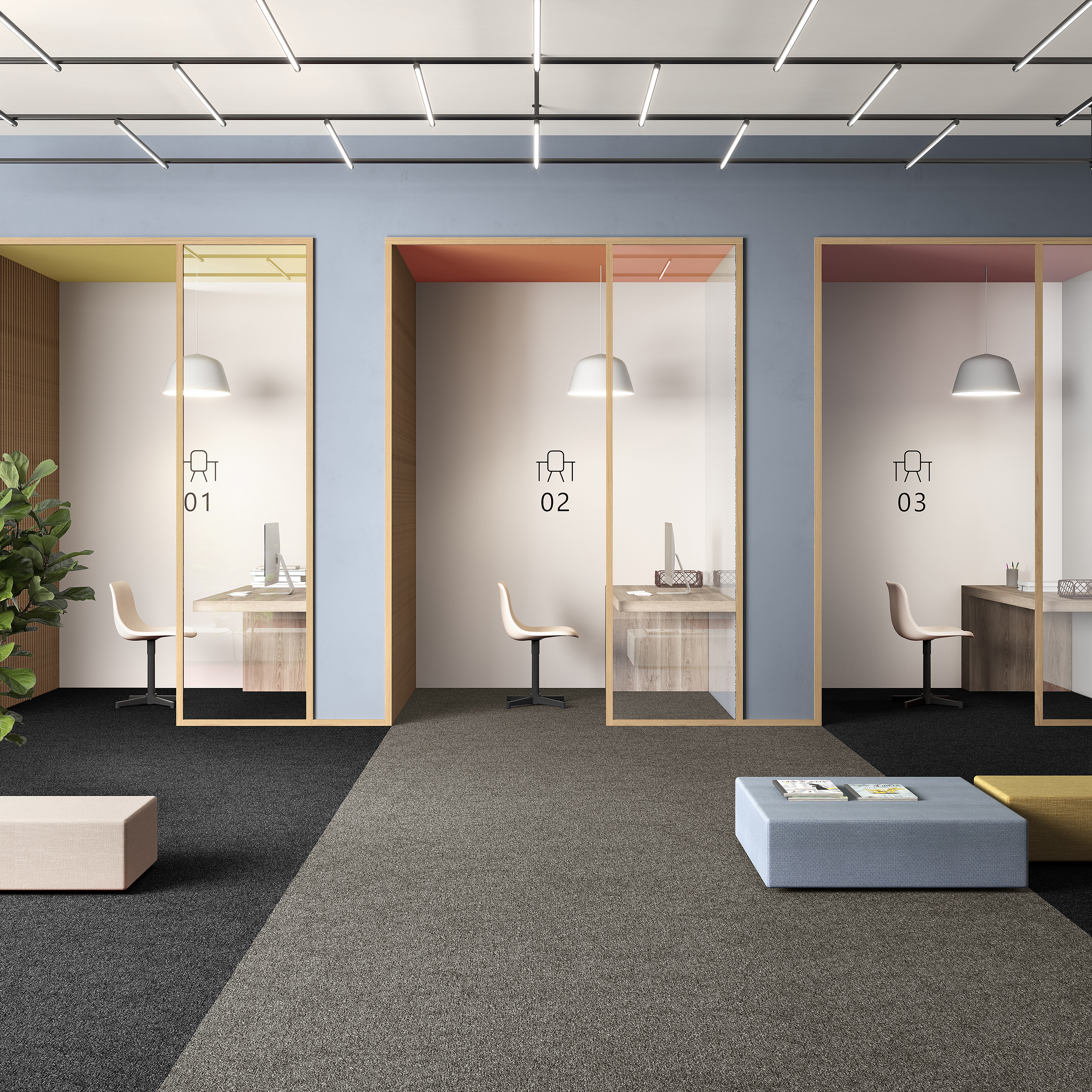 Ковровая плитка Medusa Tile 40 (500*500*5 мм) — купить в Урае