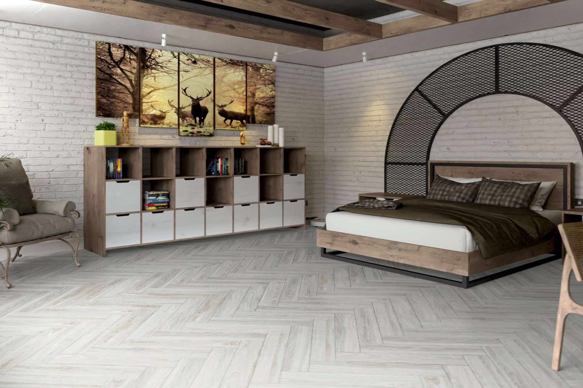 Инженерный паркет «Damy Floor» Ванильный (укладка елочкой) — купить в Урае