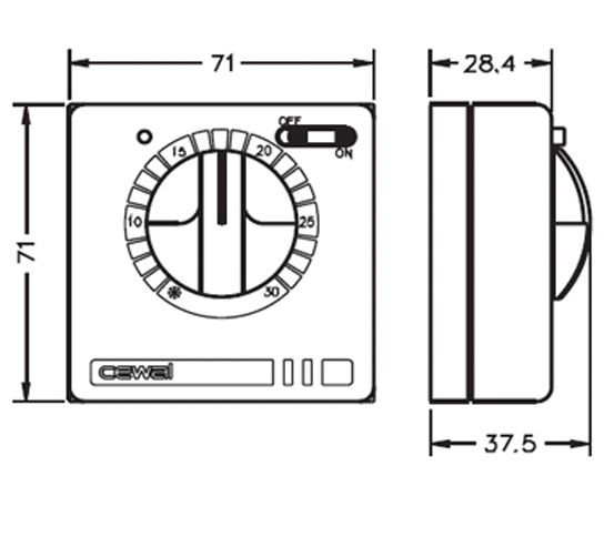 Терморегулятор Cewal RQ30 — купить в Урае
