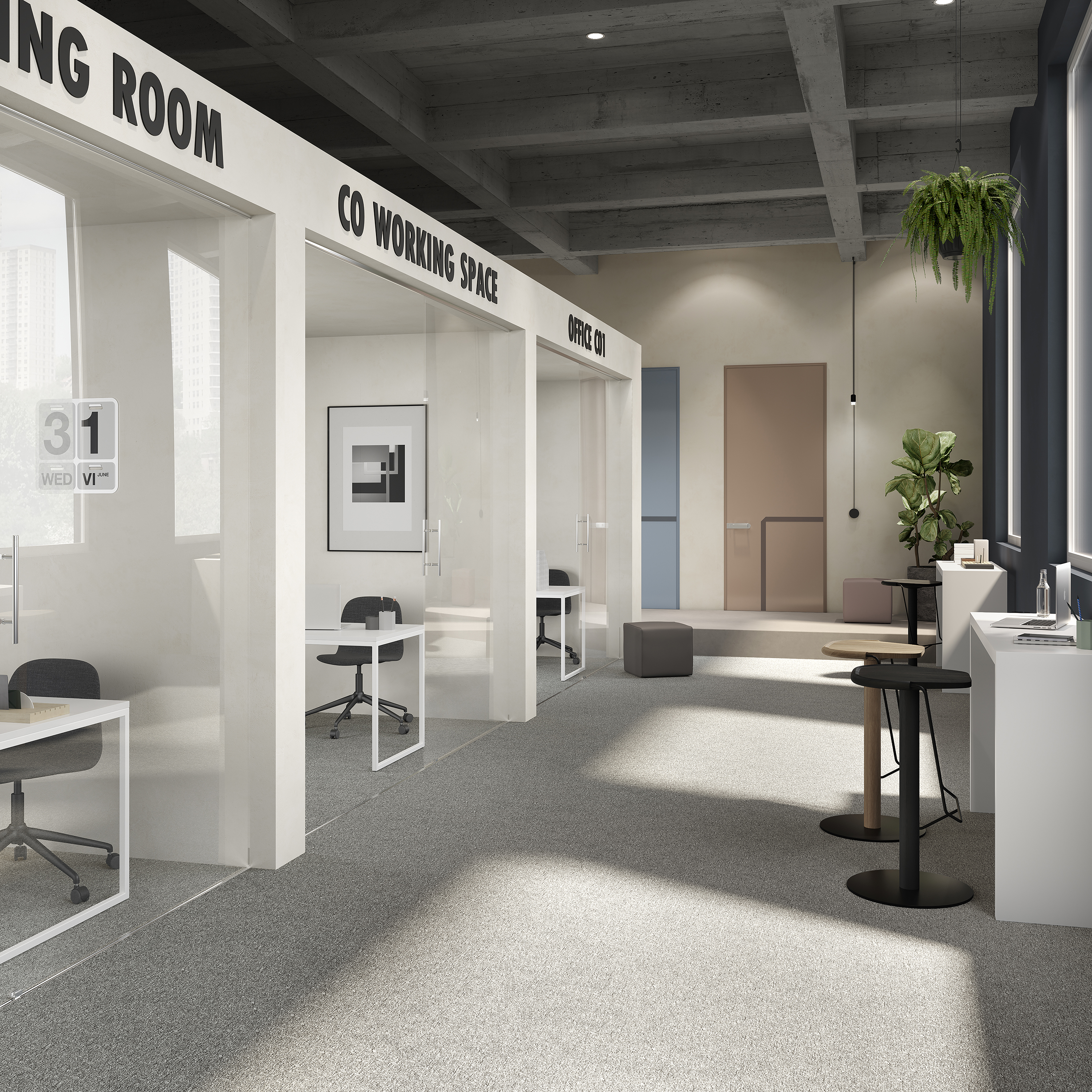 Ковровая плитка Medusa Tile 94 (500*500*5 мм) — купить в Урае