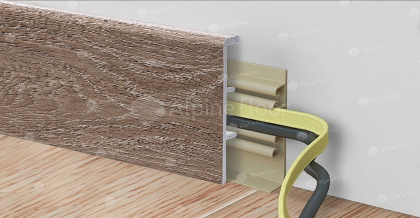 Напольный плинтус Rico Concept 80 Дуб каньон кремовый (2200*20*80 мм) — купить в Урае