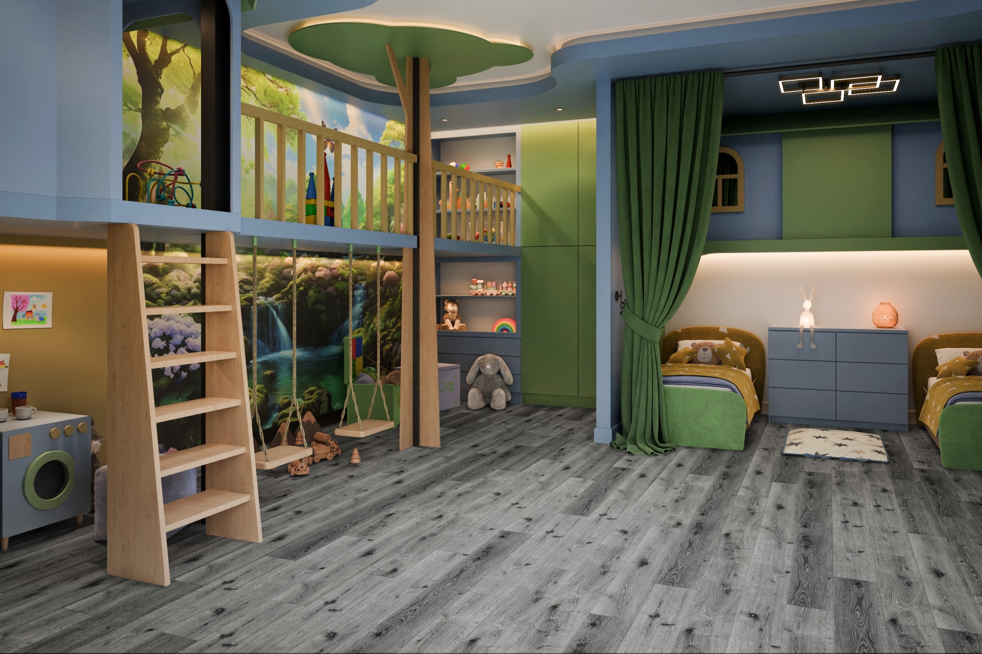 SPC ламинат «Damy Floor» Дуб Сильвер (1220*180*4 мм) — купить в Урае