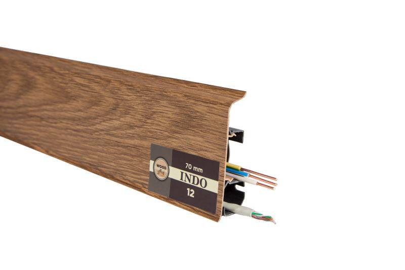 Плинтус "Arbiton" Indo Дуб Темный (2500*26*70 мм) — купить в Урае