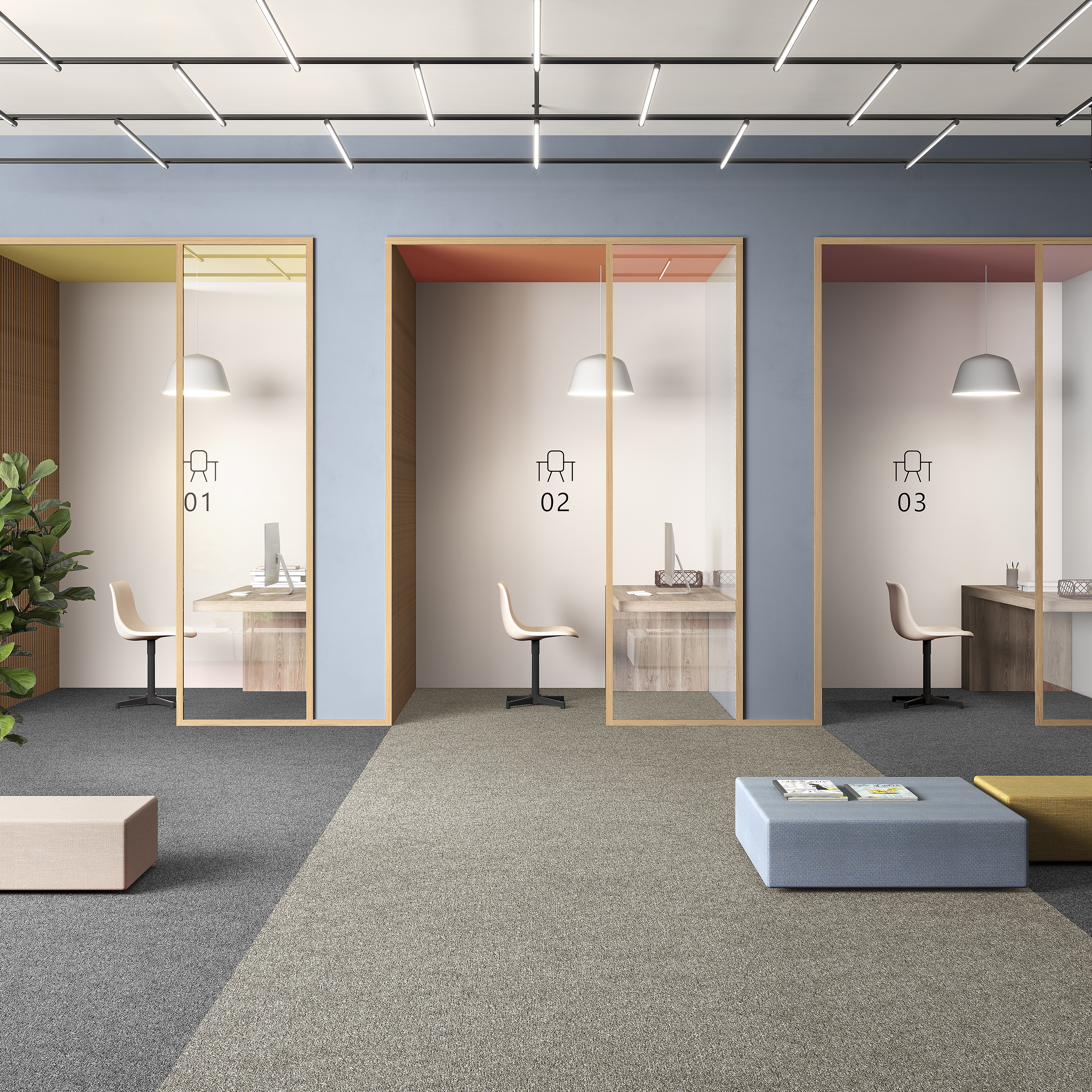 Ковровая плитка Medusa Tile 33 (500*500*5 мм) — купить в Урае