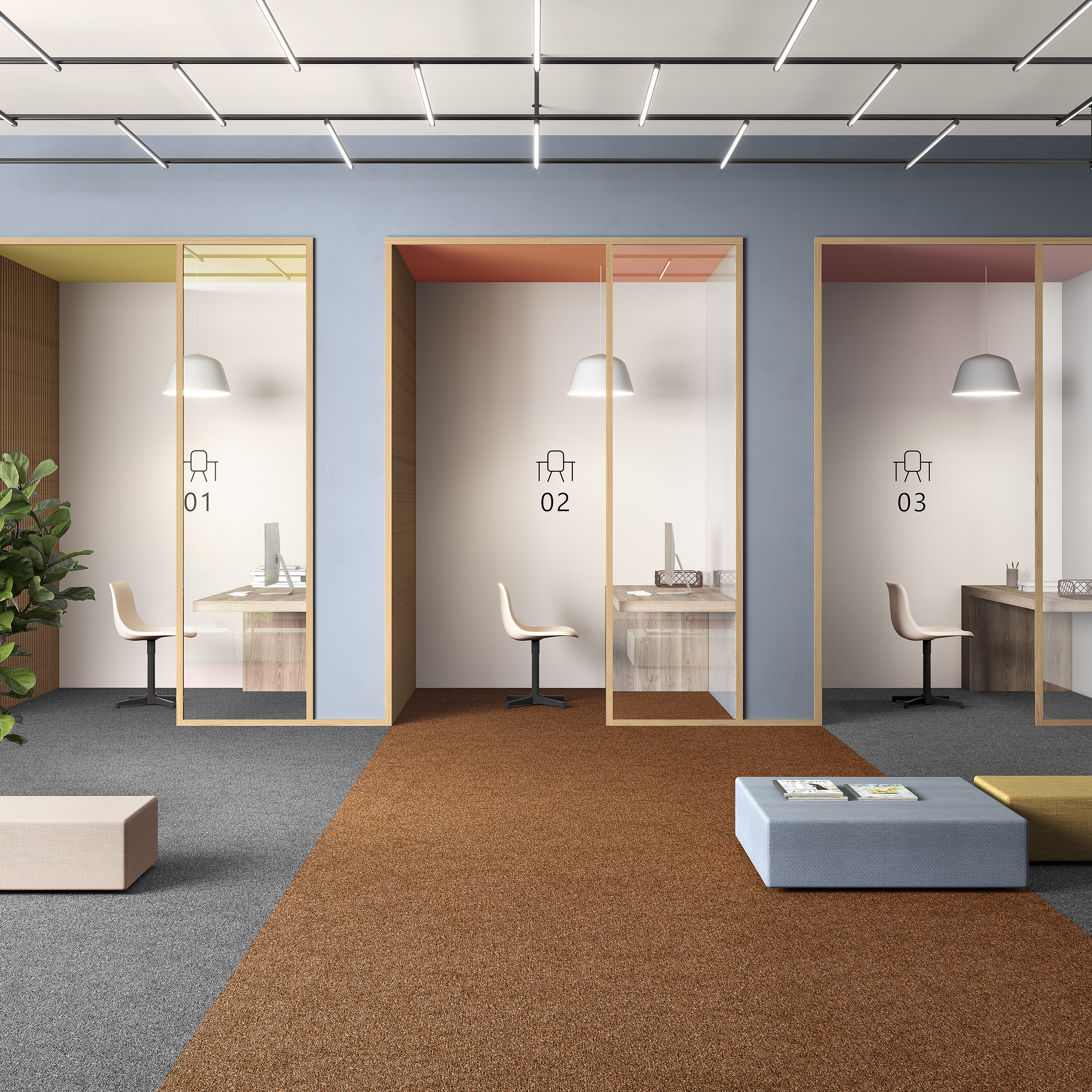 Ковровая плитка Medusa Tile 84 (500*500*5 мм) — купить в Урае