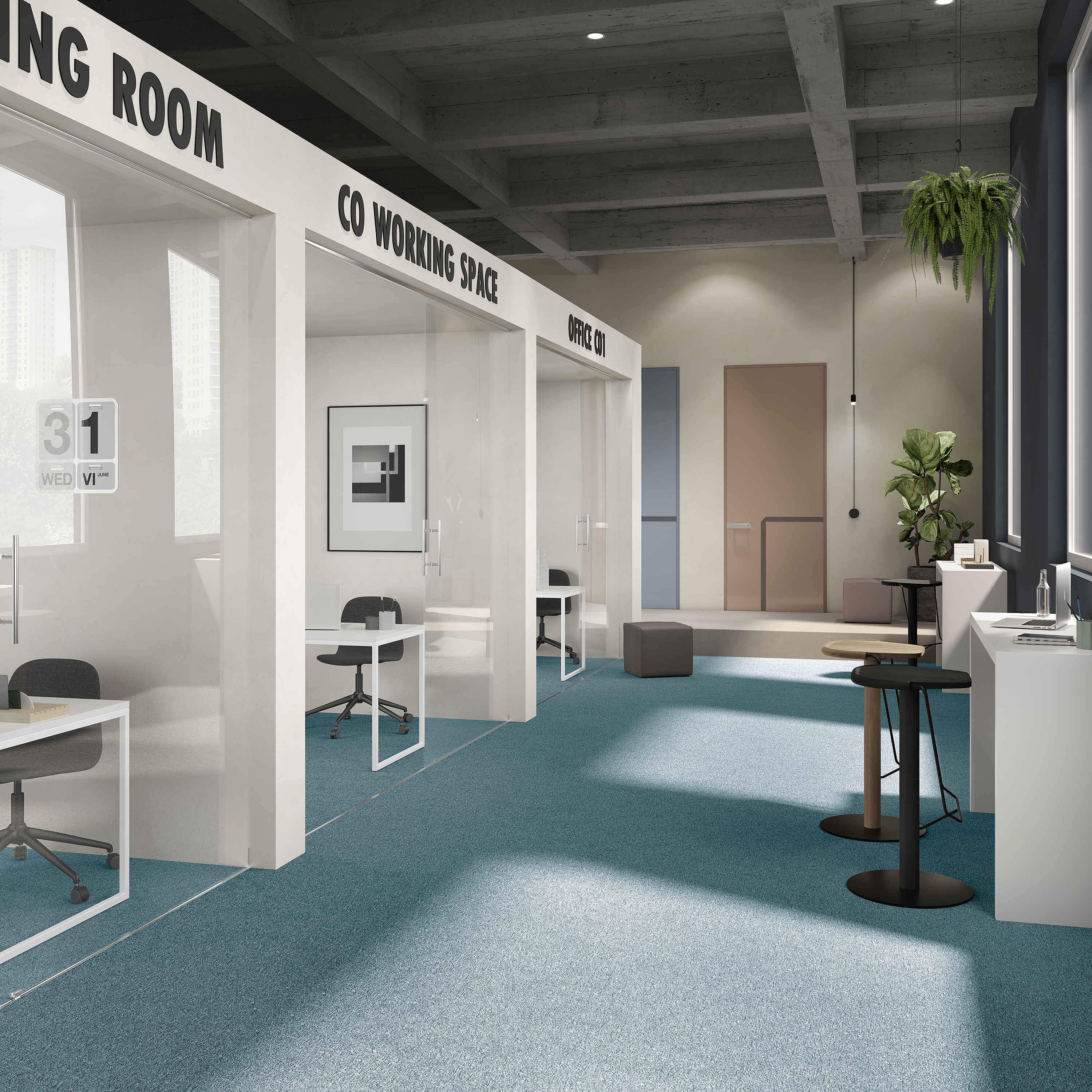 Ковровая плитка Medusa Tile 70 (500*500*5 мм) — купить в Урае