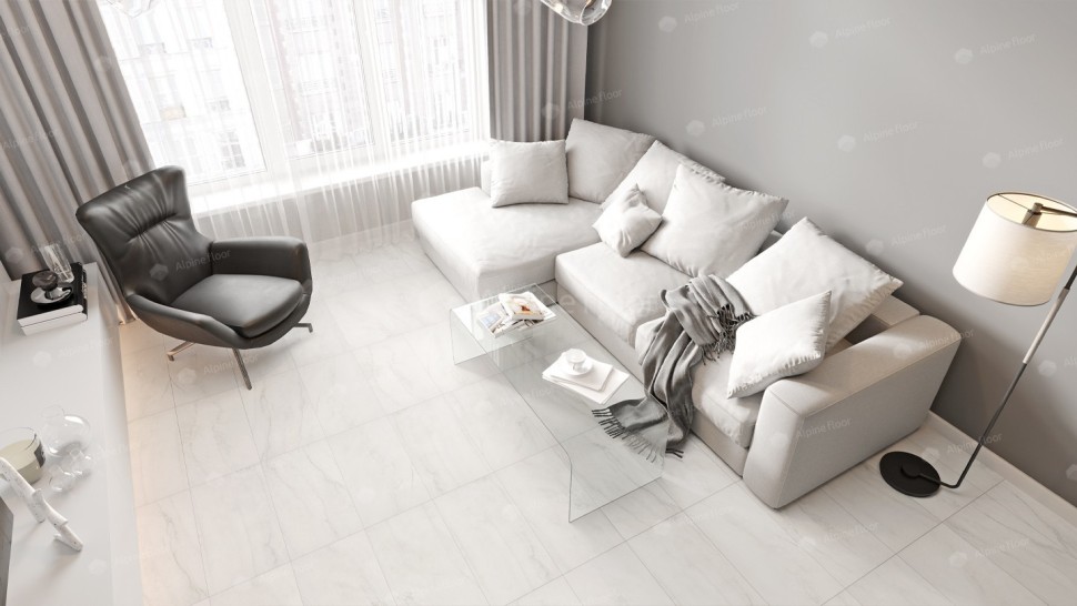 Виниловая плитка "Alpine Floor" Light Stone Брайс (608*303*2,5 мм) — купить в Урае