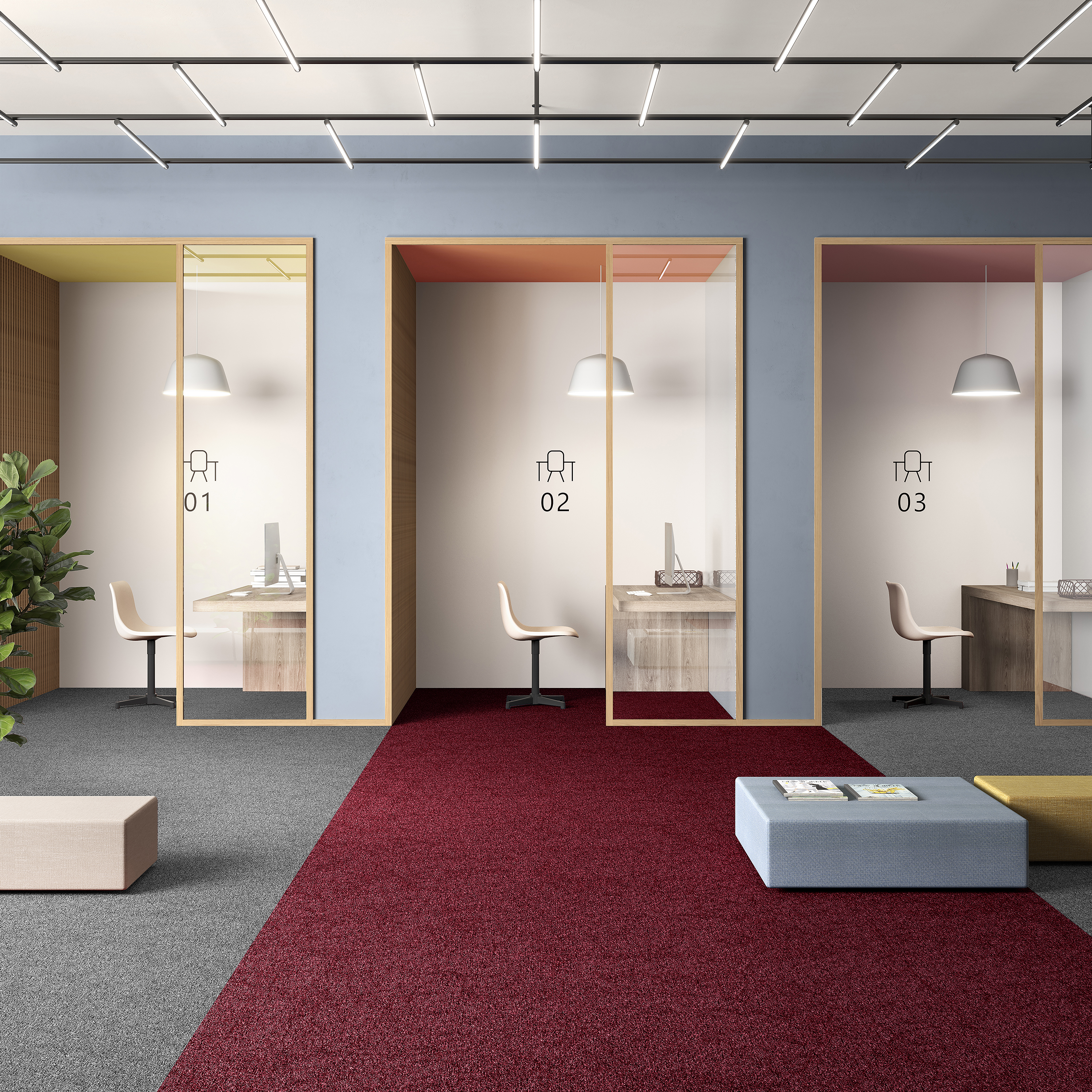 Ковровая плитка Medusa Tile 11 (500*500*5 мм) — купить в Урае