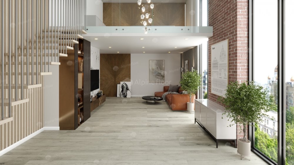 SPC Ламинат "Alpine Floor" Дуб серебряный (1220*183*8 мм) — купить в Урае