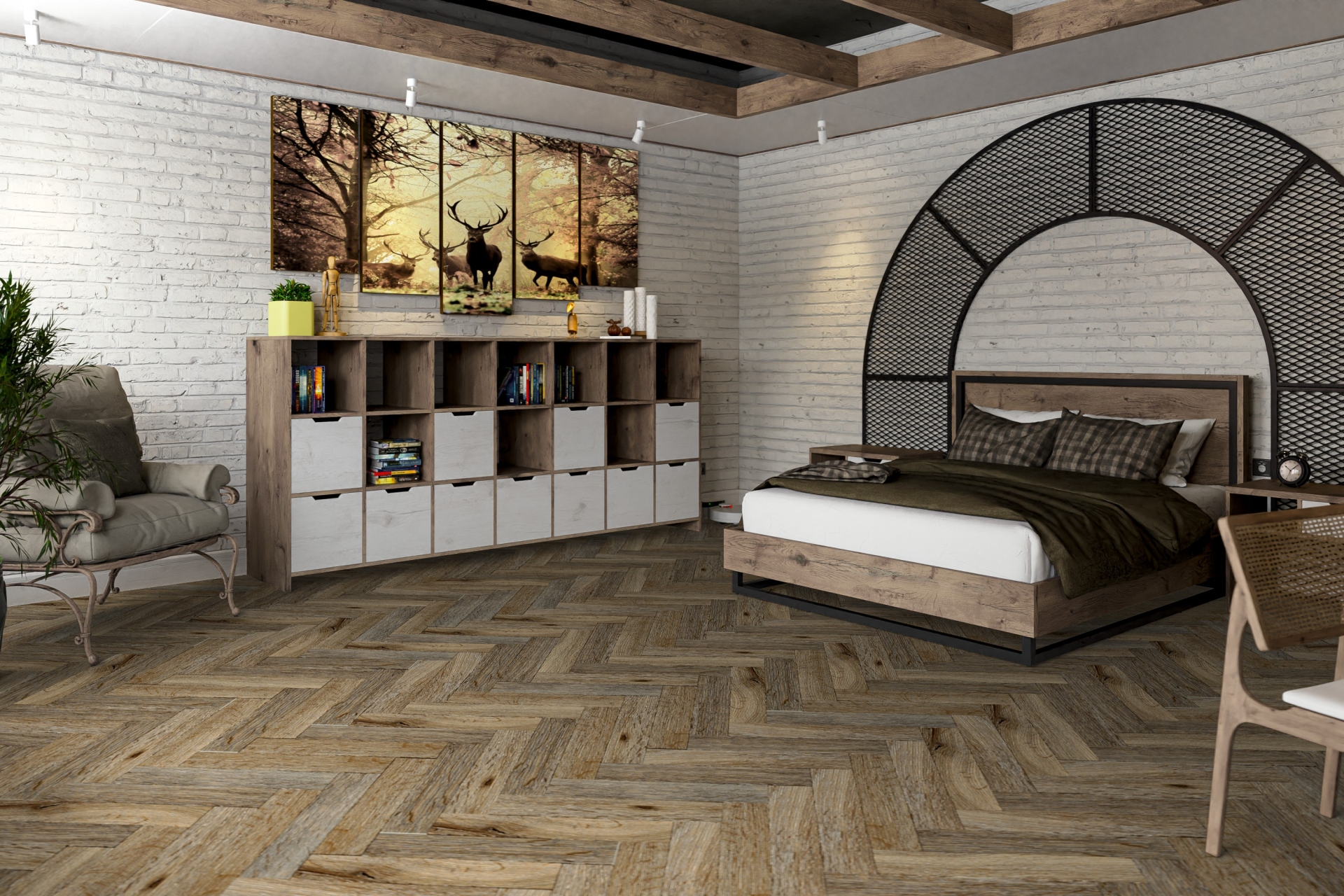 Усовершенствованная кварц-виниловая плитка «Damy Floor» Ковентри (590*118*2,5 мм) — купить в Урае