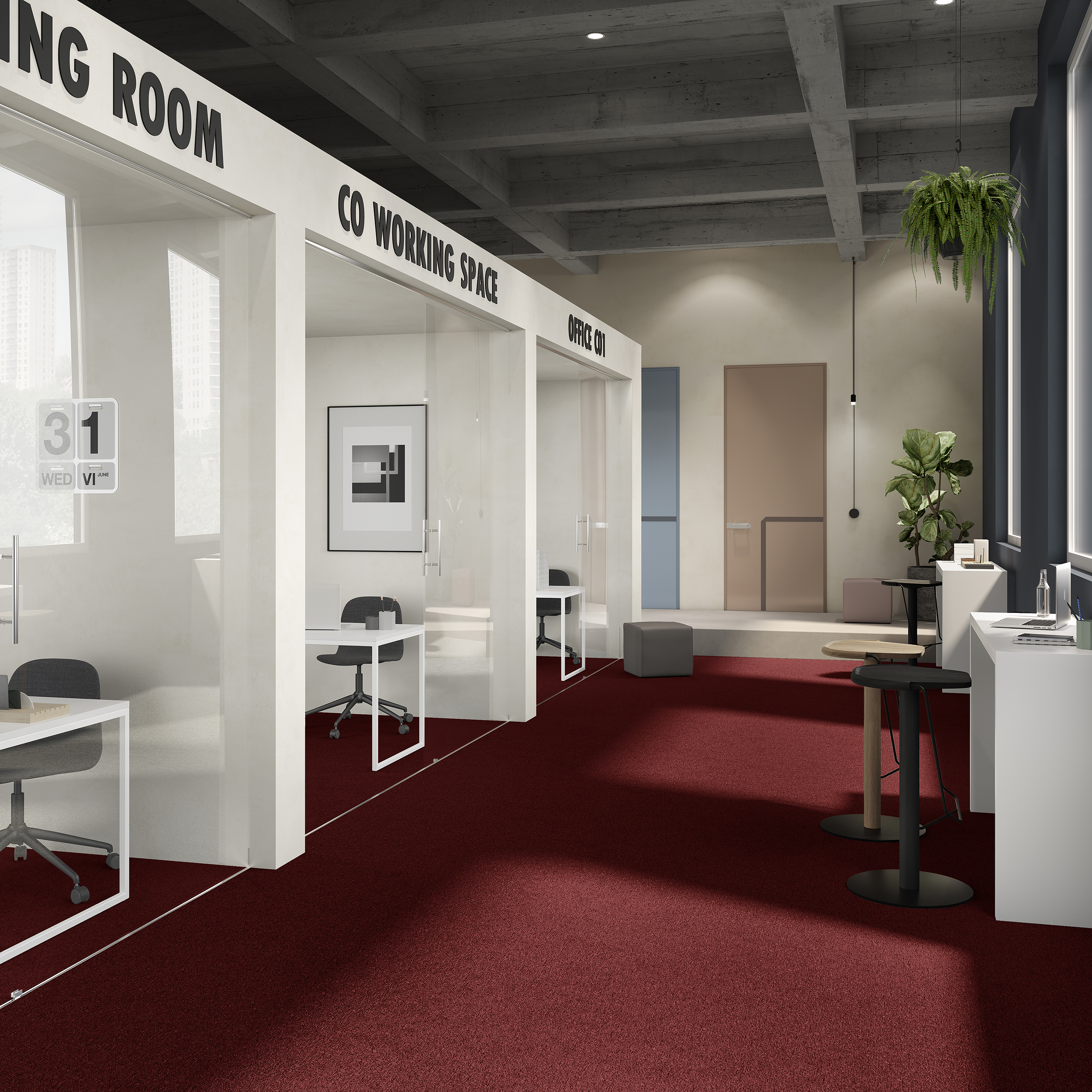 Ковровая плитка Medusa Tile 11 (500*500*5 мм) — купить в Урае