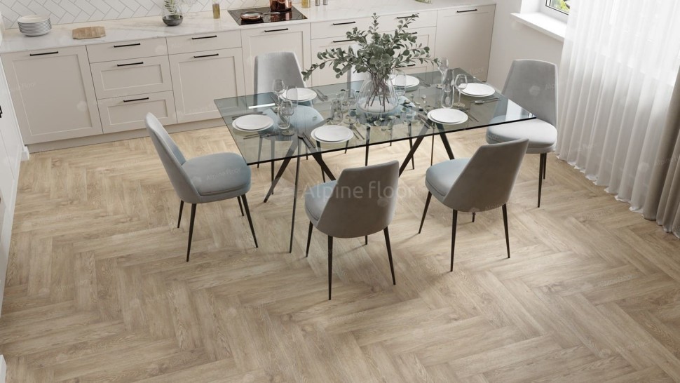 Виниловая плитка "Alpine Floor" Parquet LVT Дуб Ваниль Селект (590*118*2,5 мм) — купить в Урае