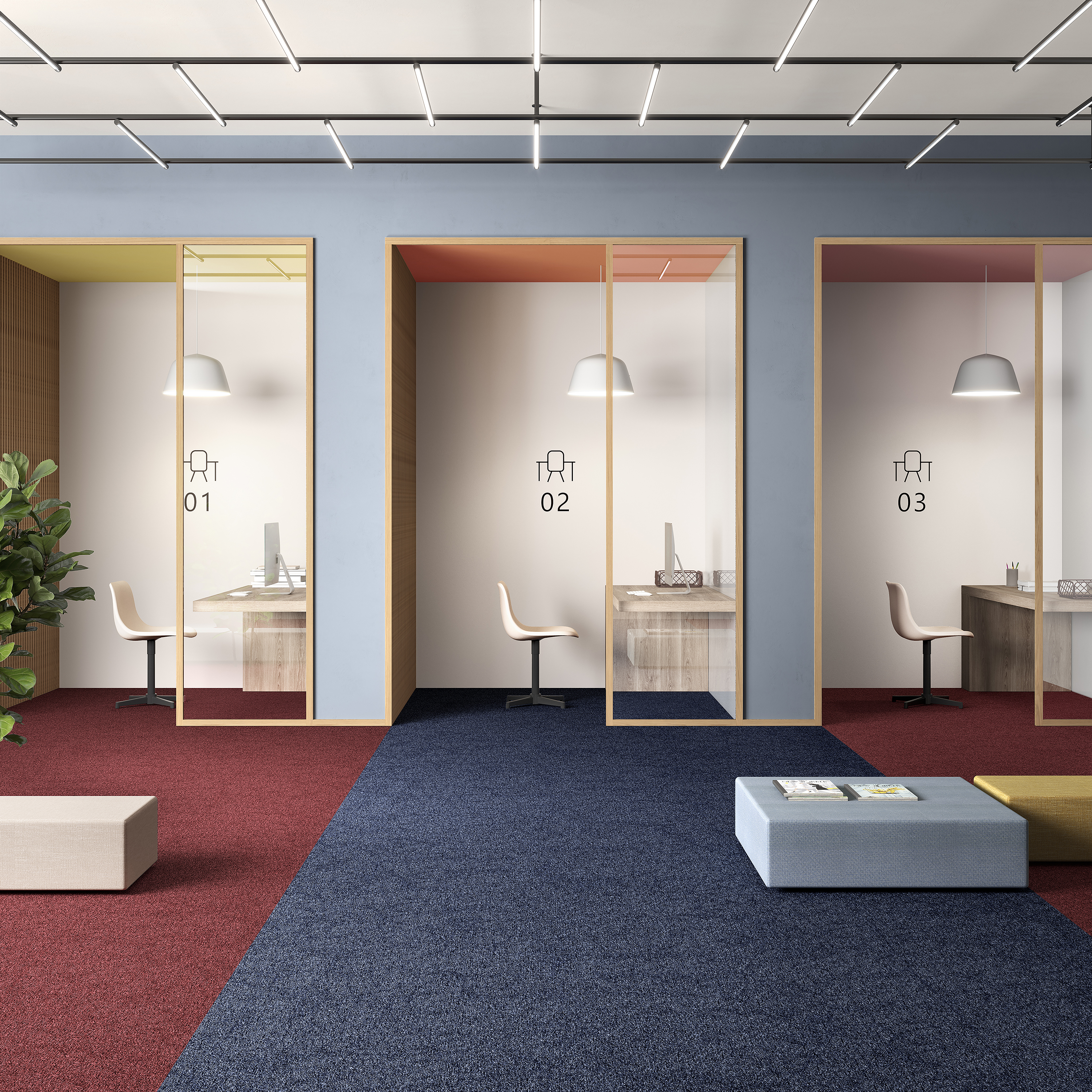 Ковровая плитка Medusa Tile 77 (500*500*5 мм) — купить в Урае