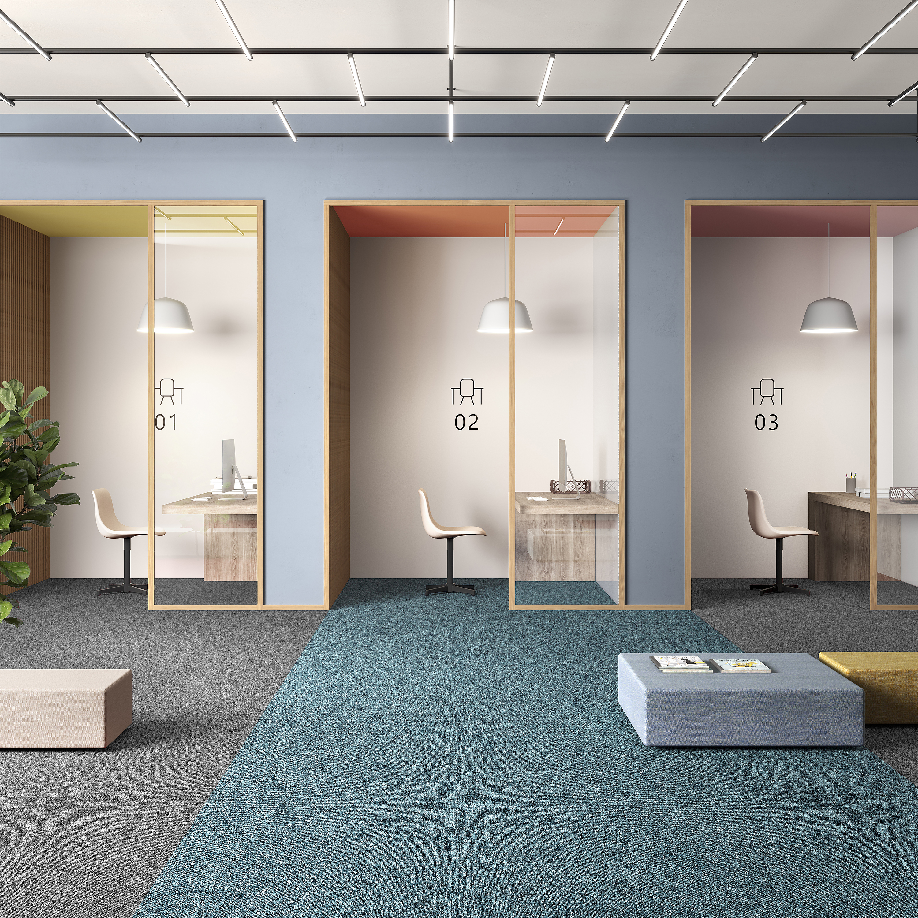 Ковровая плитка Medusa Tile 70 (500*500*5 мм) — купить в Урае