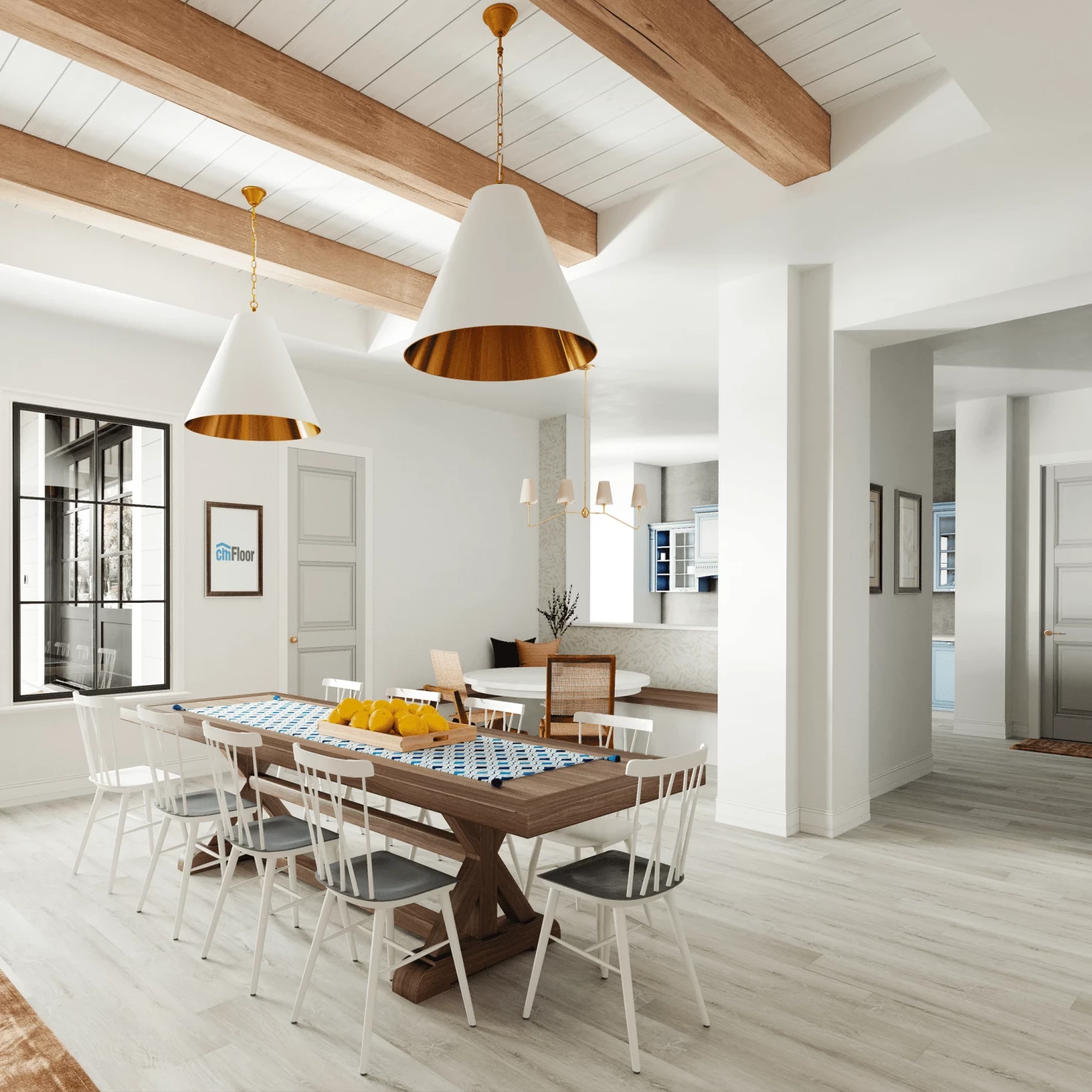 SPC плитка для пола Дуб Ледяной (1220*180*4 мм) — купить в Урае