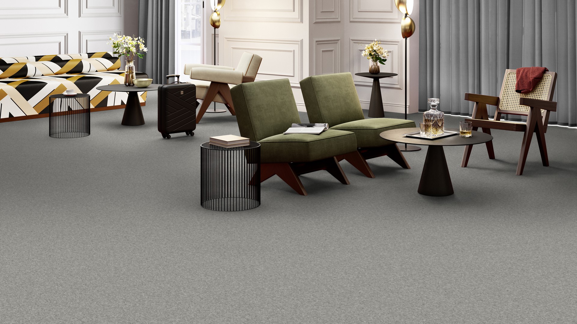 Ковровая плитка Medusa Tile 94 (500*500*5 мм) — купить в Урае