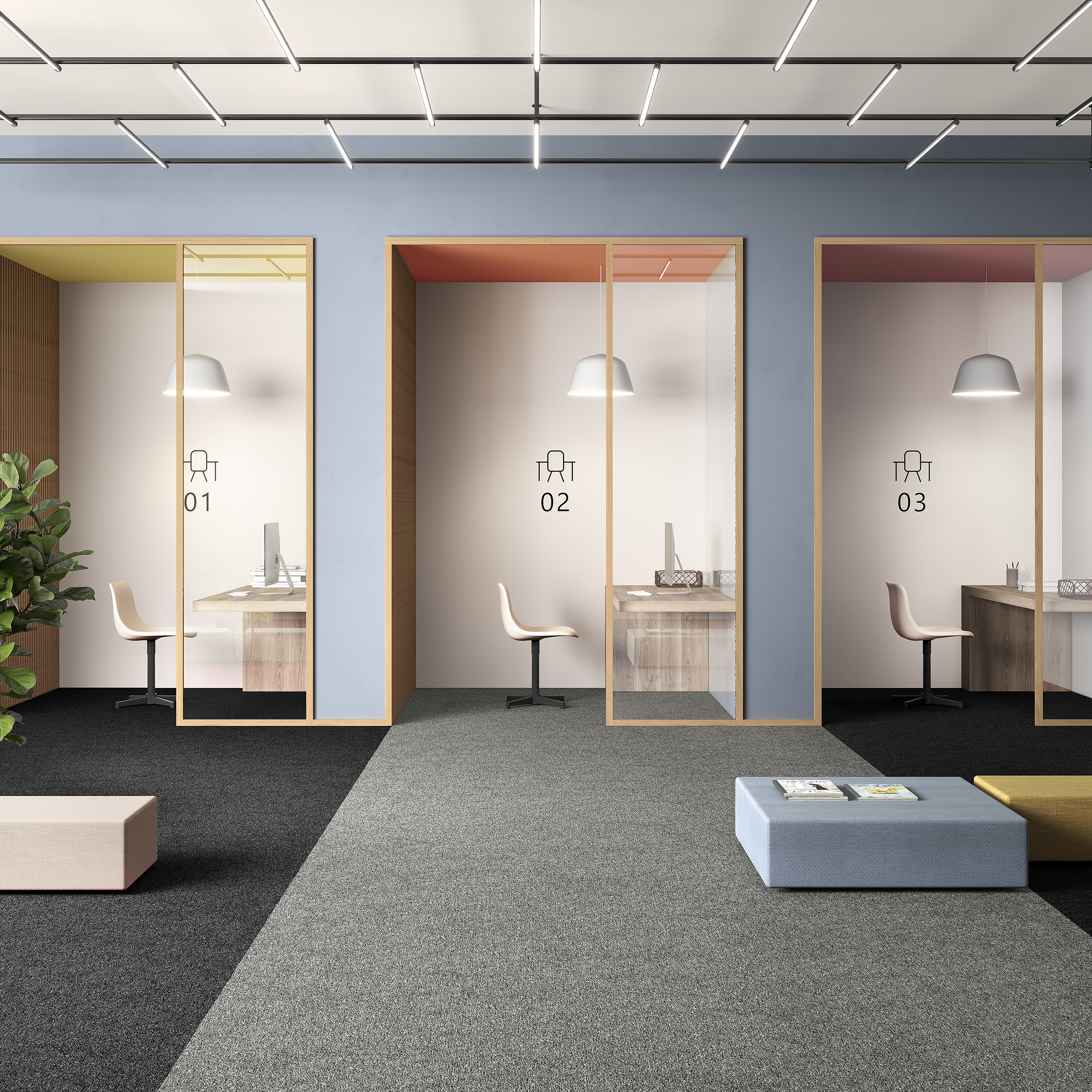 Ковровая плитка Medusa Tile 94 (500*500*5 мм) — купить в Урае