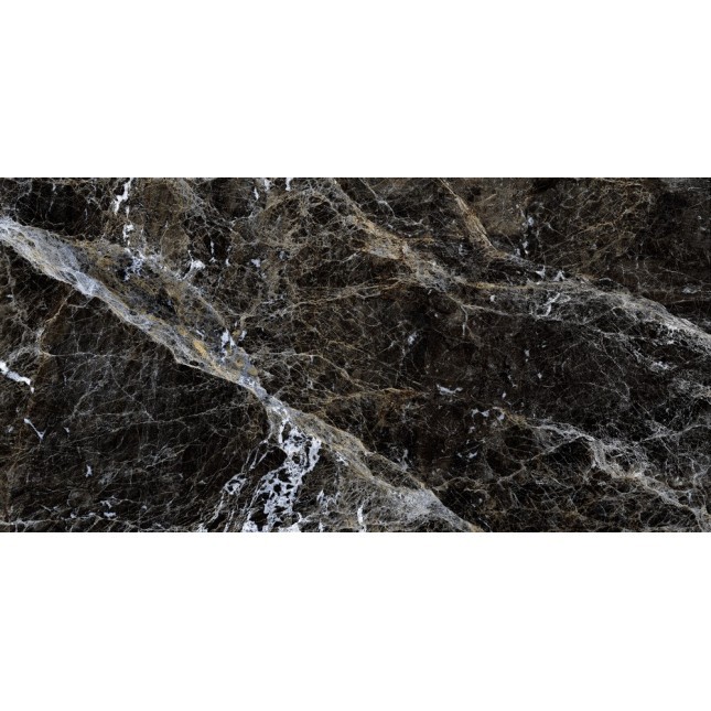 Керамогранит "Gresse" 600*1200 Simbel Carbon Чёрно-белый Мрамор — купить в Урае