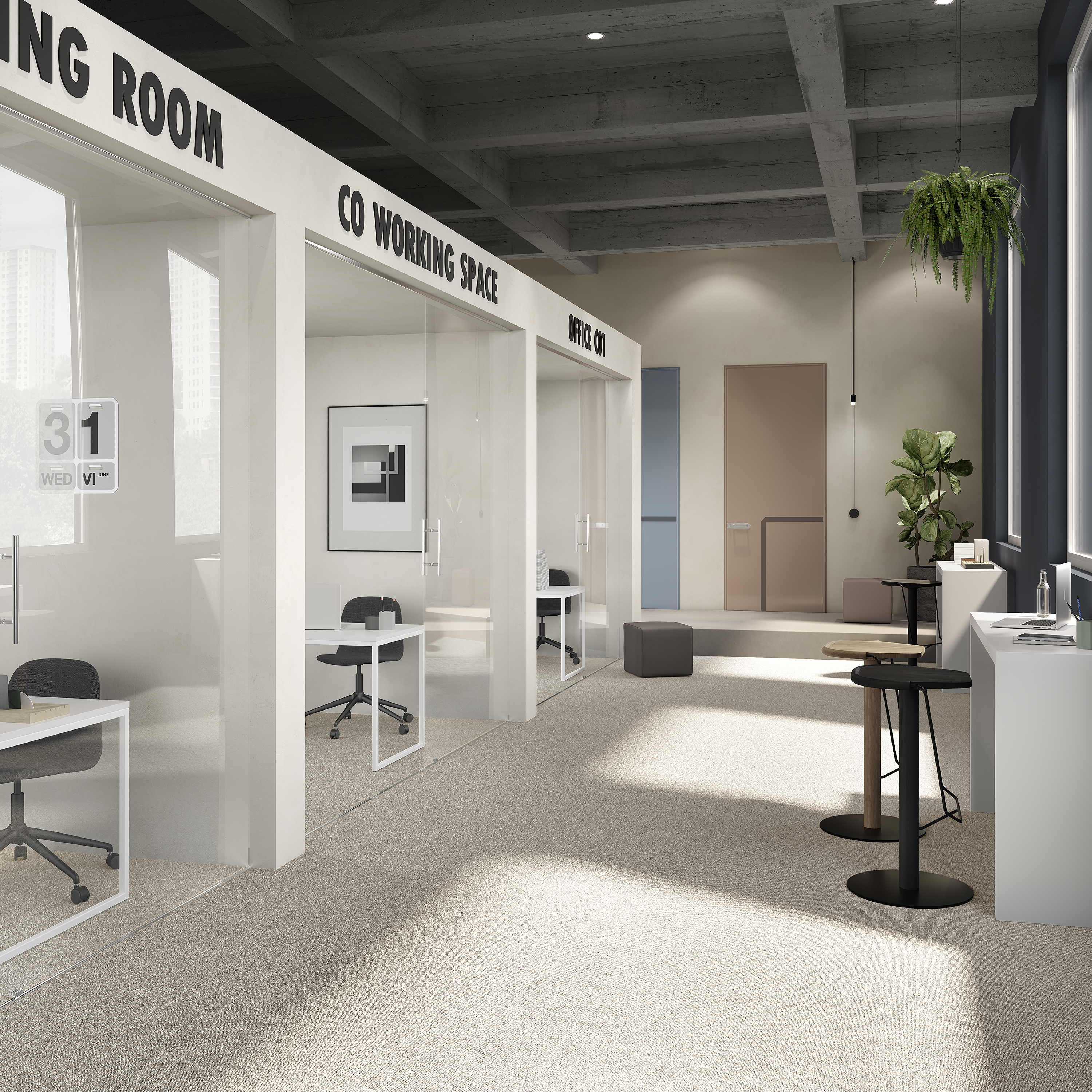 Ковровая плитка Medusa Tile 33 (500*500*5 мм) — купить в Урае