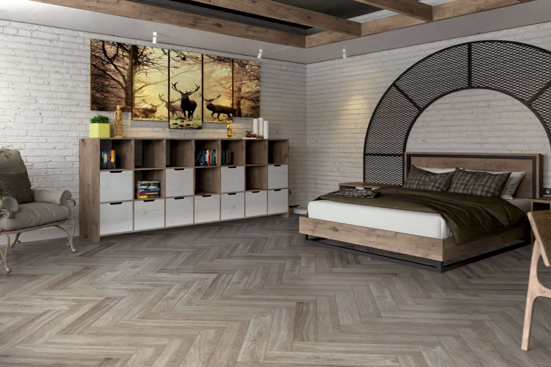 Инженерный паркет «Damy Floor» Скандинавский (укладка елочкой) — купить в Урае