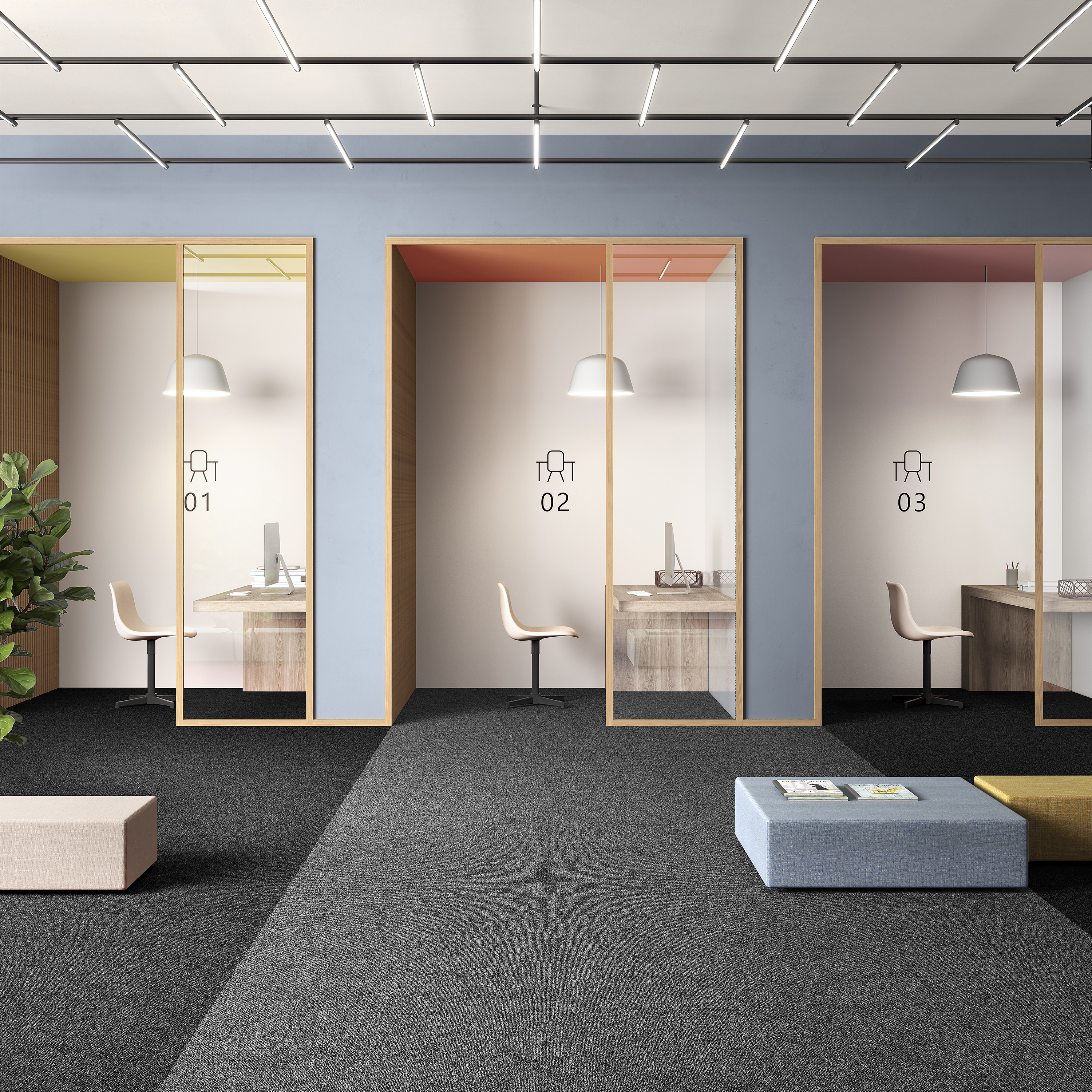 Ковровая плитка Medusa Tile 98 (500*500*5 мм) — купить в Урае