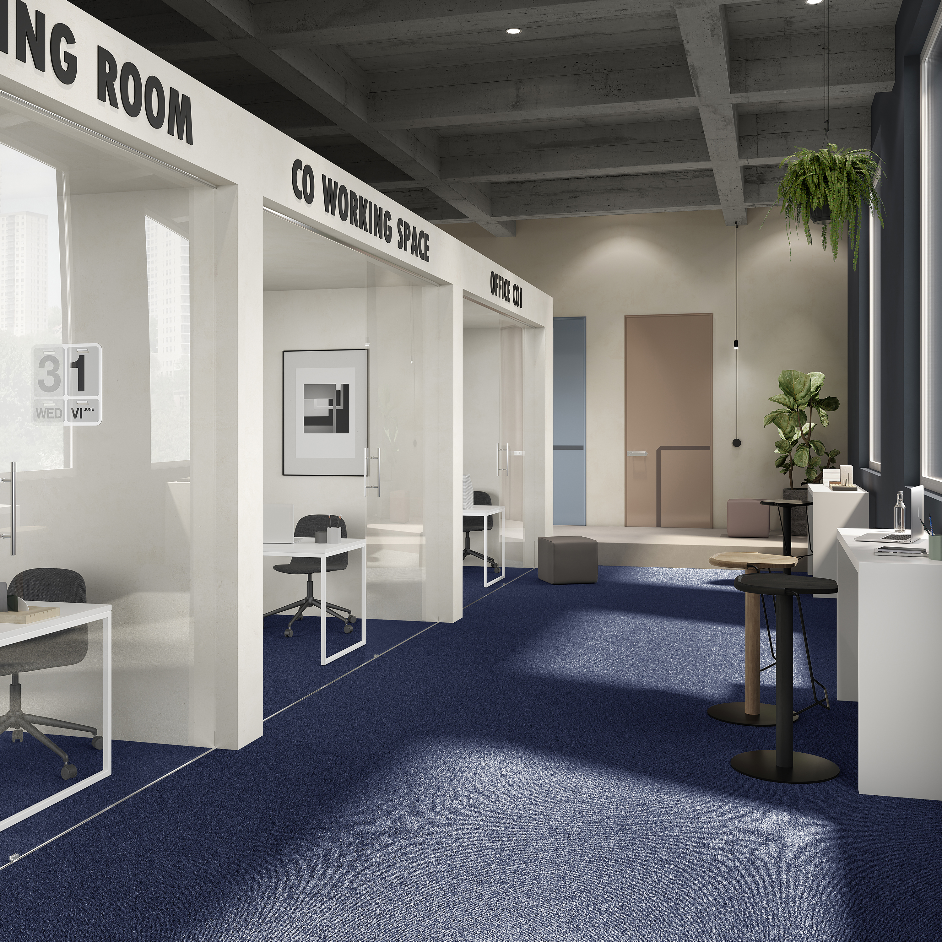 Ковровая плитка Medusa Tile 77 (500*500*5 мм) — купить в Урае