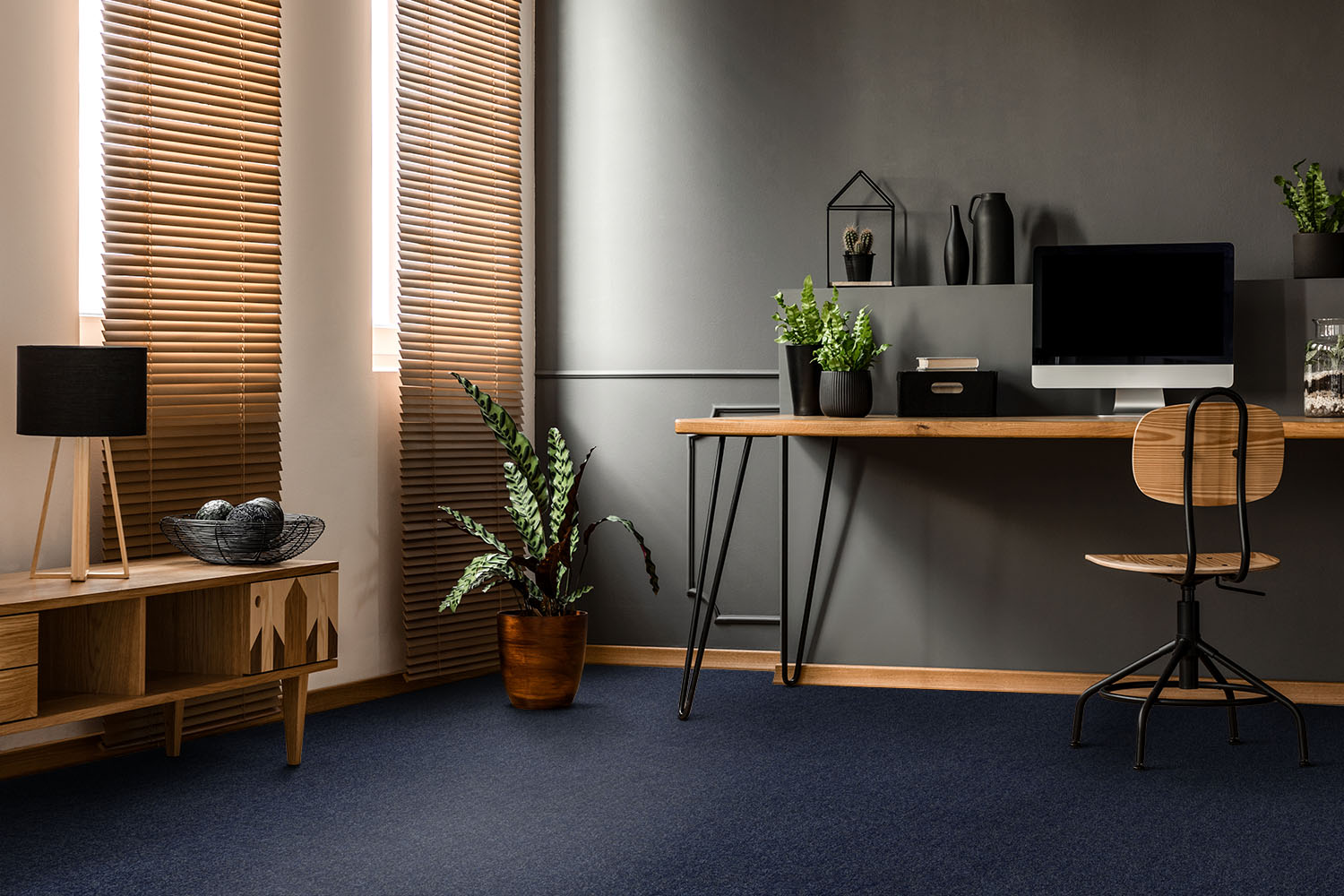 Ковровое покрытие "Bonkeel" Color Rib Blue Bottle 78 (ширина 1м/3м/4м) — купить в Урае