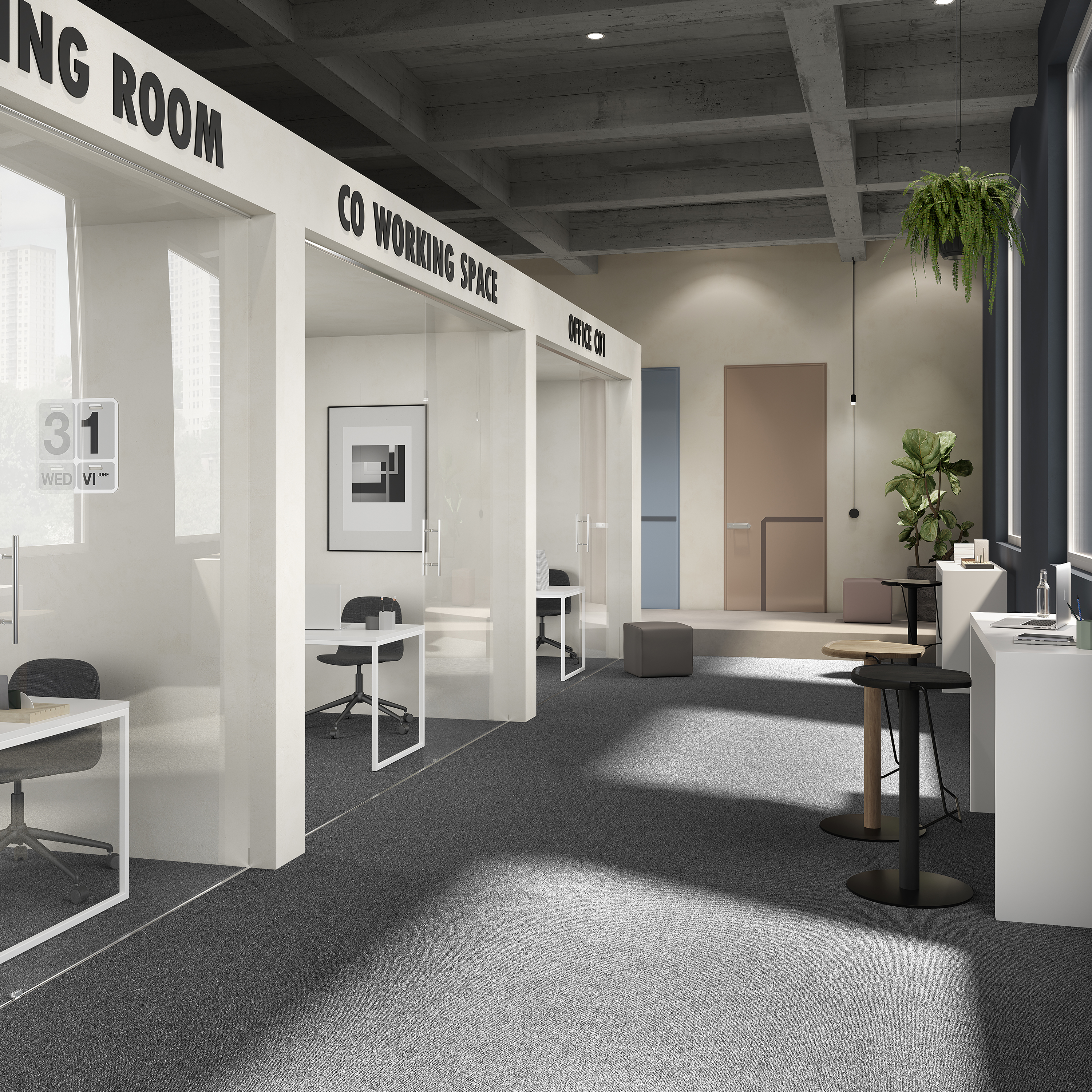 Ковровая плитка Medusa Tile 98 (500*500*5 мм) — купить в Урае